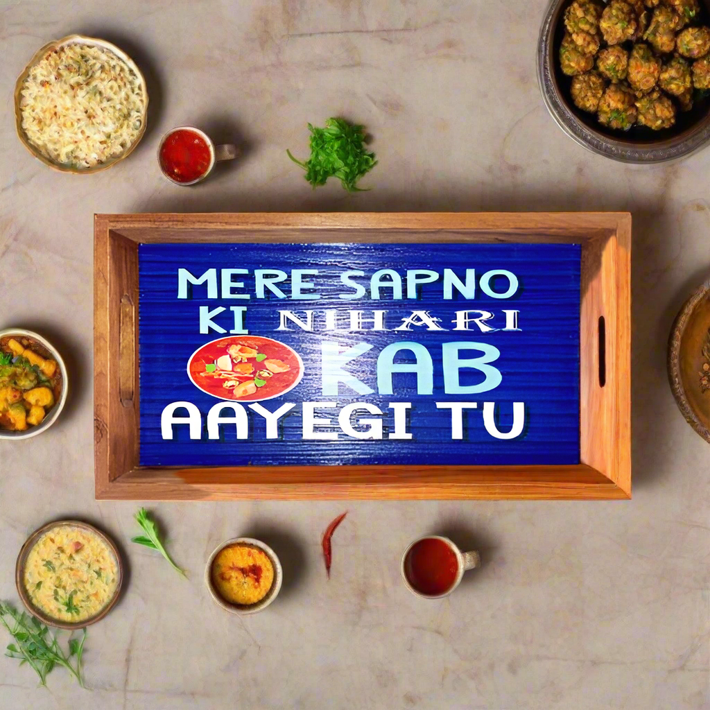 Meri Biryani Kab Aygi Fun Art Tray Royal
