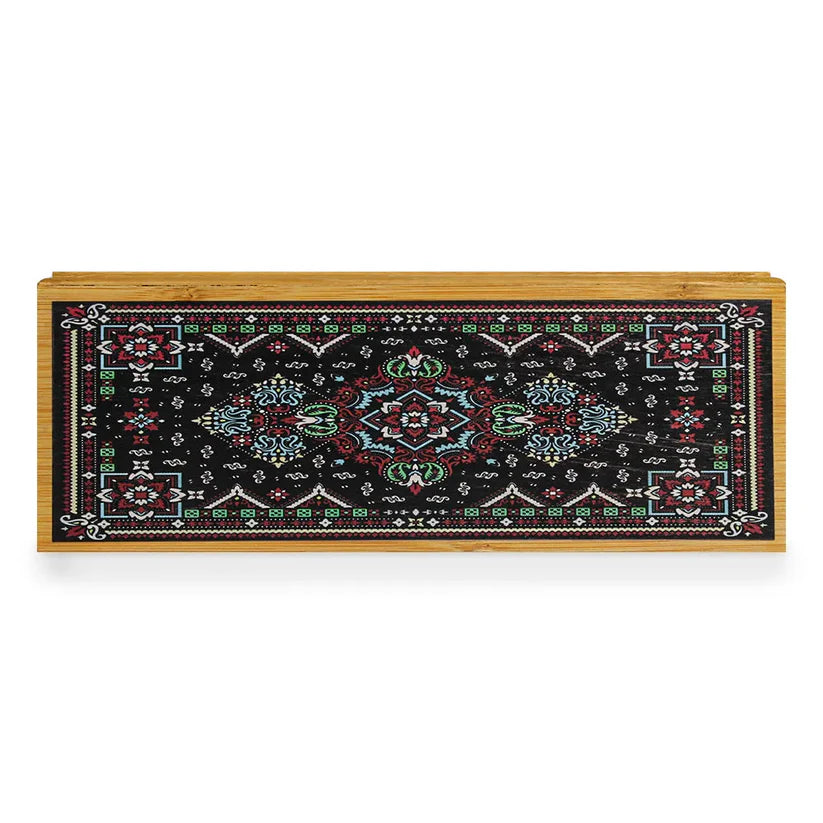 Classic Print Wooden Tissue Box