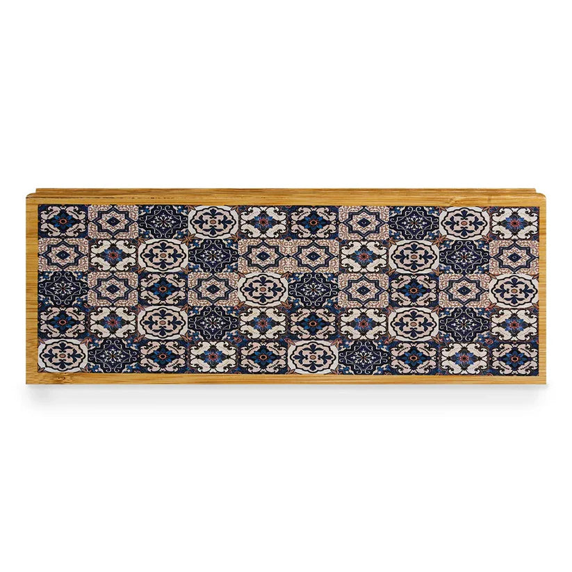 Vintage Naqsh Print Wooden Tissue Box