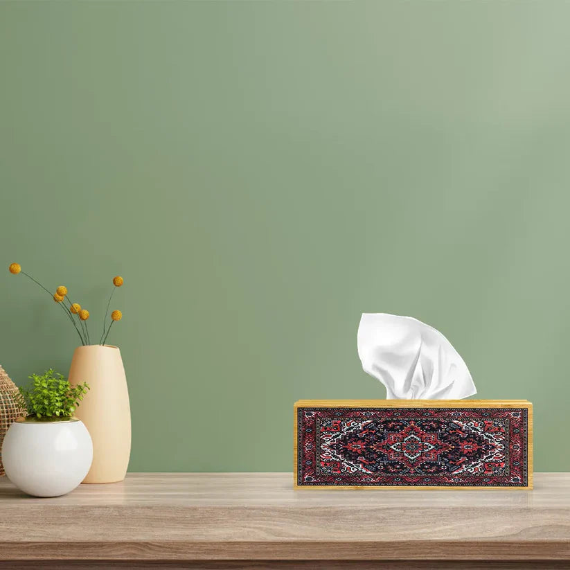 Sindhi Art Wooden Tissue Box