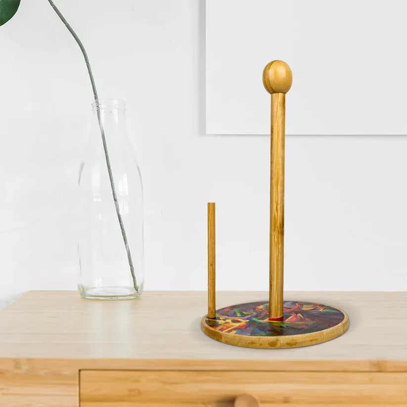 Sufi Art Wooden Tissue Roll Holder Stand