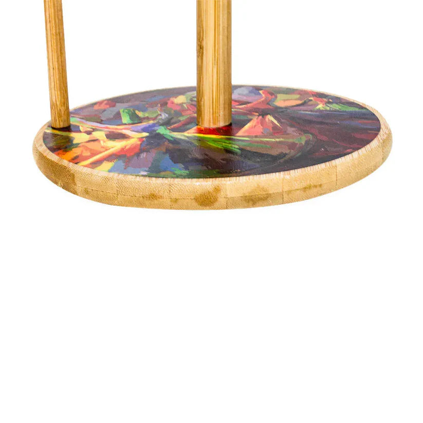 Sufi Art Wooden Tissue Roll Holder Stand