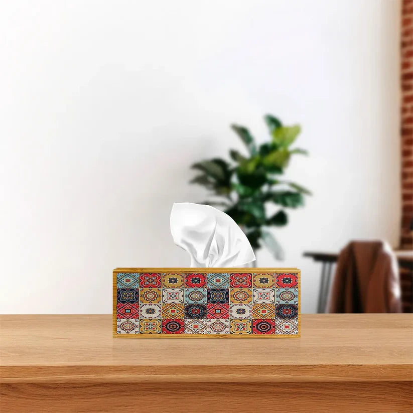 Turkish Wall Inspired Wooden Tissue Box