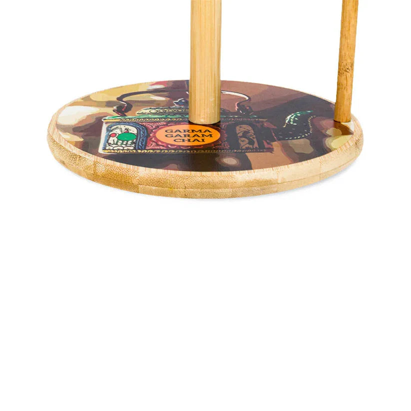 Chai Art Wooden Tissue Roll Holder Stand