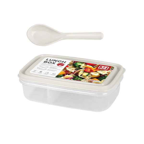 Lunch Box with Spoon 1236 Double Lock (JCJ)