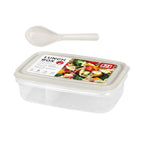 Lunch Box with Spoon and Fork Double Lock (JCJ) 1237