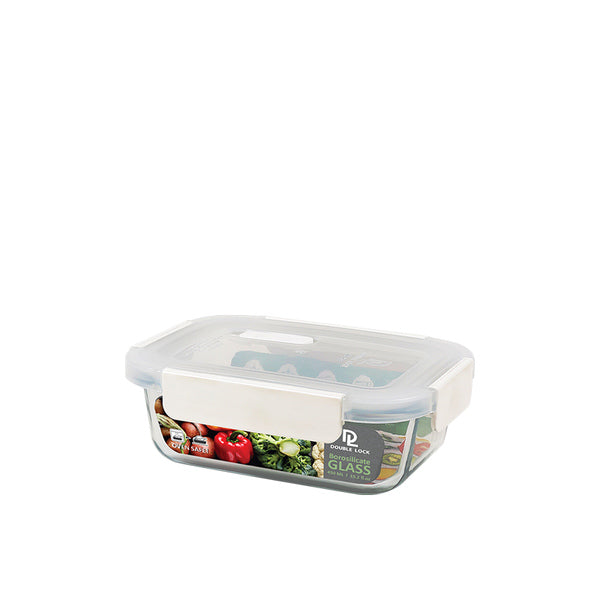 Glass Food Keeper Double Lock (JCJ)   1937A