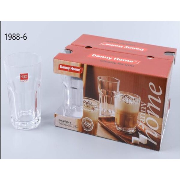 315ml Glass cup 6pcs DANNY HOME  1988-06