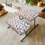 Danny Home 2 Tier Platter Flower