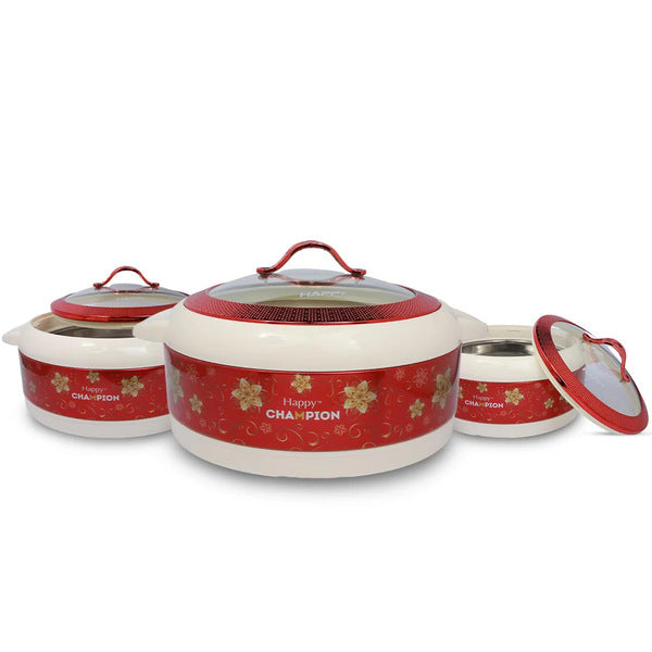 Happy Champion Gold RED (Glasstop) 3pcs Set HAPPY HOUSE