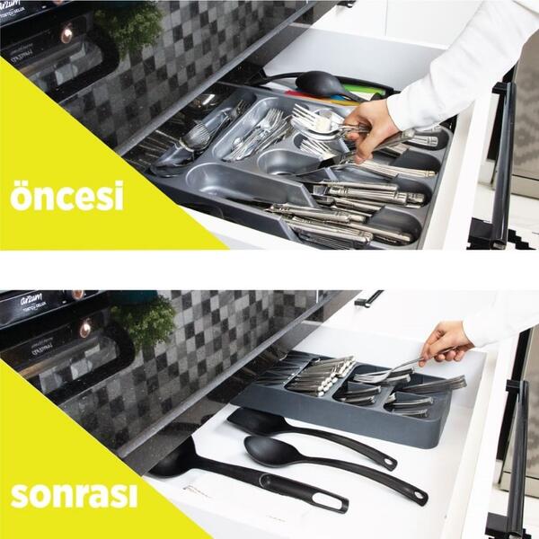 50804 – DecoBella Compact Cutlery Organizer – 9 Cell