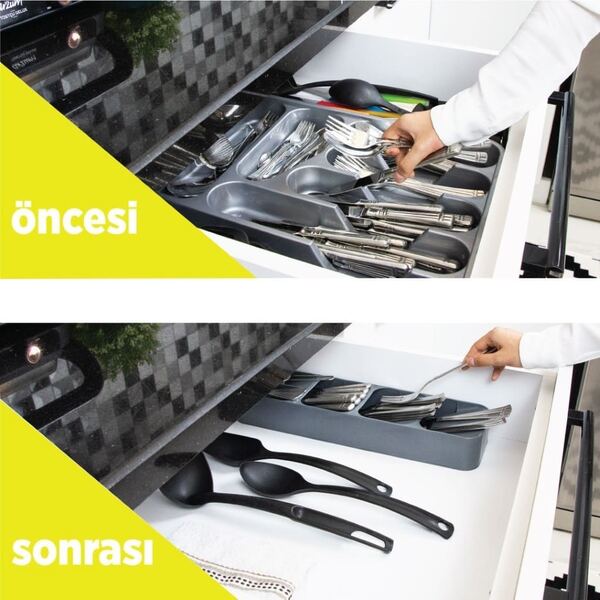 50809 – DecoBella Compact Cutlery Organizer – 5 Cell