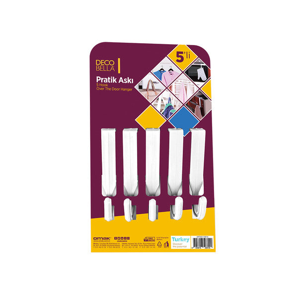 50814 – DecoBella 5 Hook Over The Door Hanger