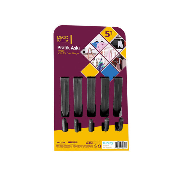 50814 – DecoBella 5 Hook Over The Door Hanger
