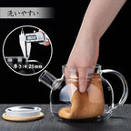 Borosilicate Glass Teapot Stovetop Safe Heat Resistant