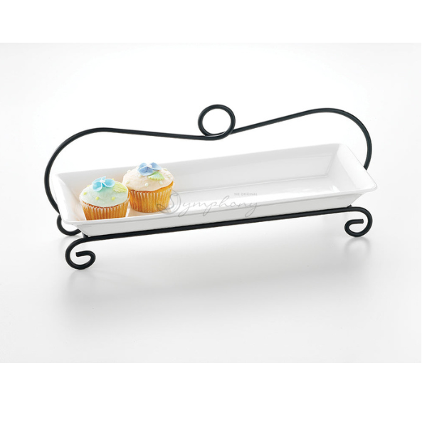 Rectangular Plate And Stand 46cm Symphony ES3850