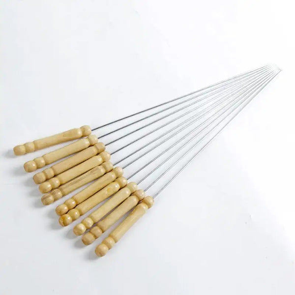 30cm Needles Iron 12Pcs BBQ-001
