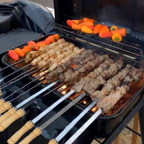 40cm Needles 6P Zinc BBQ-002