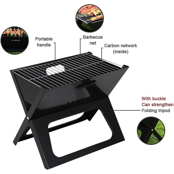 Portable X-Type BBQ Charcoal Grill Small Grill Iron BBQ-009