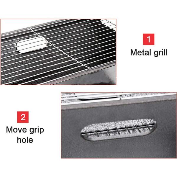 Portable X-Type BBQ Charcoal Grill Small Grill Iron BBQ-009
