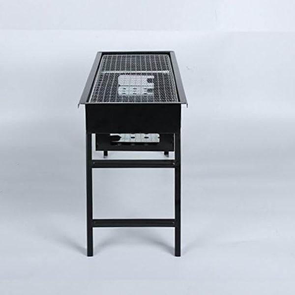 Portable Charcoal Grill with Folding Table, Ladder and Carrying Handle, Black TL-580) Griller 58x22x30 BBQ-020