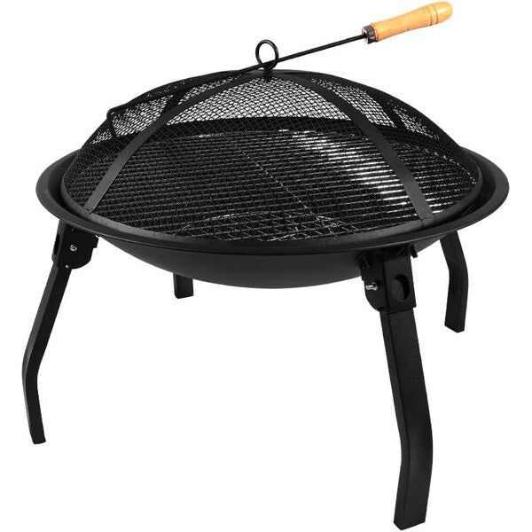 Foldable Fire Pit Outdoor Garden Patio Heater Camping Bowl BBQ Brazier with Carry bag BBQ-023