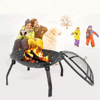 Foldable Fire Pit Outdoor Garden Patio Heater Camping Bowl BBQ Brazier with Carry bag BBQ-023