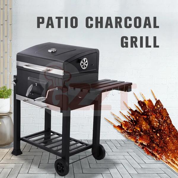 Large Royal Gourmet Heavy Duty Charcoal Bbq Grill Trolley Smoker Barbecue Grill Manufacture Barbeque Table BBQ-033
