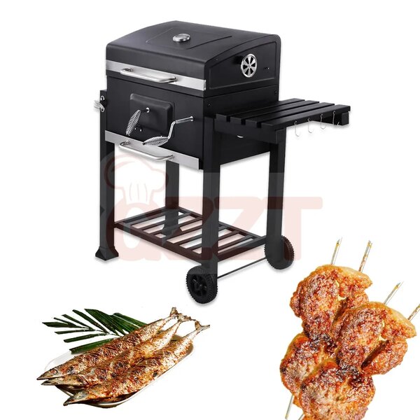 Large Royal Gourmet Heavy Duty Charcoal Bbq Grill Trolley Smoker Barbecue Grill Manufacture Barbeque Table BBQ-033
