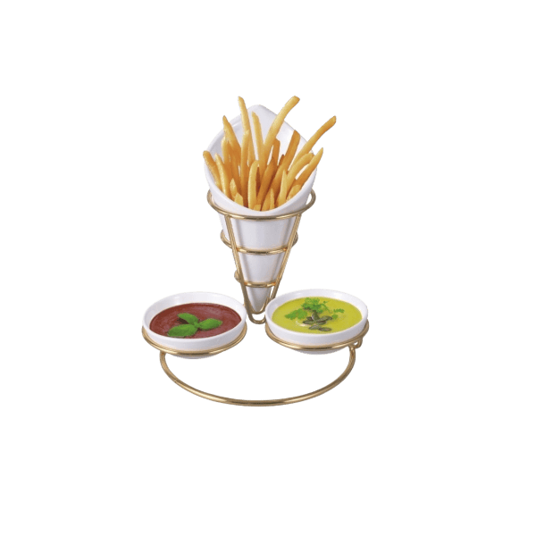 Fries Holder Golden BRILLIANT Porcelain BR0298