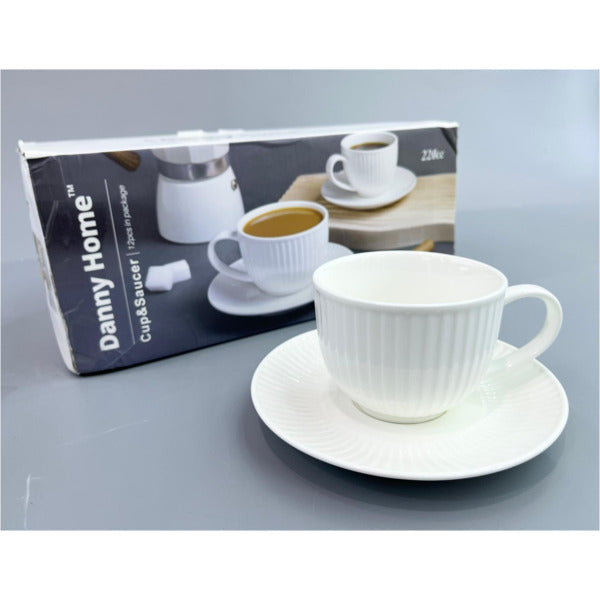 6Pcs Cup Saucer Set DANNY HOME BW22-11