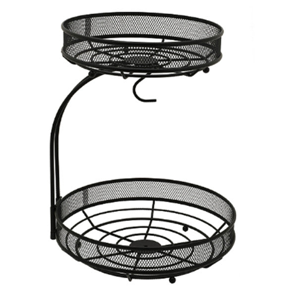 Black 2Ties Basket With Banana Fruit Hanger