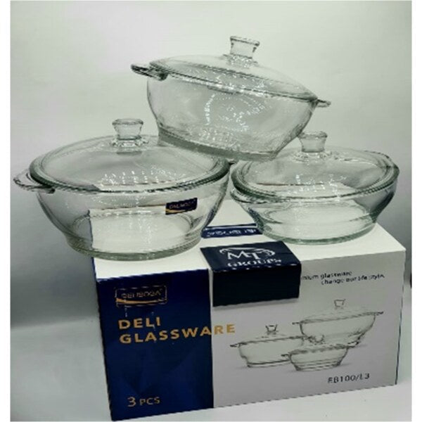 CASSEROLE 3PC SET (3250ML) DELI SOGA  EB100L3