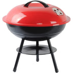 BBQ Grill Outdoor Gas grill 2pcs Charcoal grill, apple-shaped portable grill, outdoor patio stove, camping kitchen, kitchen tools for parties 14' (35029) Furnace 36cm  HXB-1