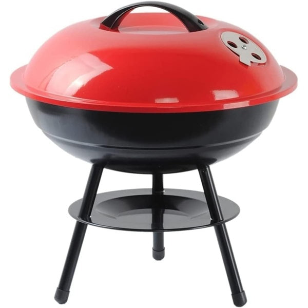 BBQ Grill Outdoor Gas grill 2pcs Charcoal grill, apple-shaped portable grill, outdoor patio stove, camping kitchen, kitchen tools for parties 14' (35029) Furnace 36cm  HXB-1