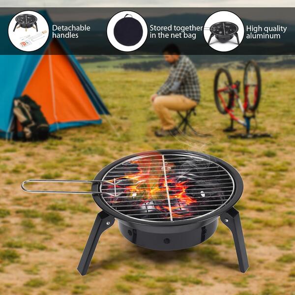 Charcoal Foldable Barbeque Grill | Anti-Rust, Anti-Deformation & Scratch Resistant (201041) Convenient Stove HXB-36