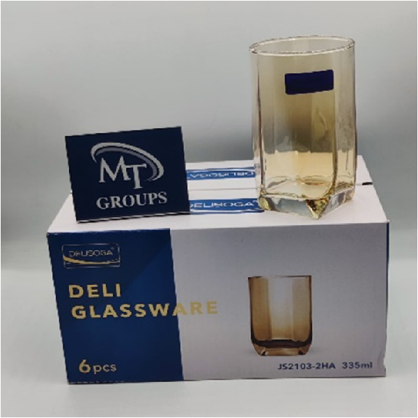 TUMBLER COULOR GLASS H.B 335ML DELI SOGA S2103-2HA