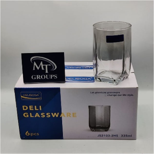 TUMBLER COULOR GLASS H.B 335ML DELI SOGA S2103-2HS