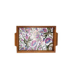 Flower Wooden Tray Handle