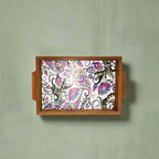 Flower Wooden Tray Handle