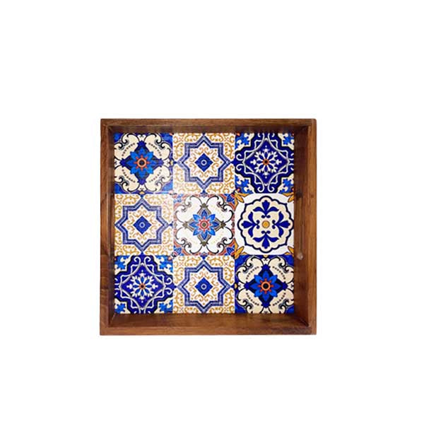 Wooden Square Royal Tray Medium Serving