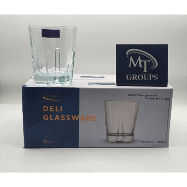 TUMBLER GLASS 200ML DELI SOGA Y5150-3