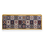 Ancient Print Wooden Tissue Box