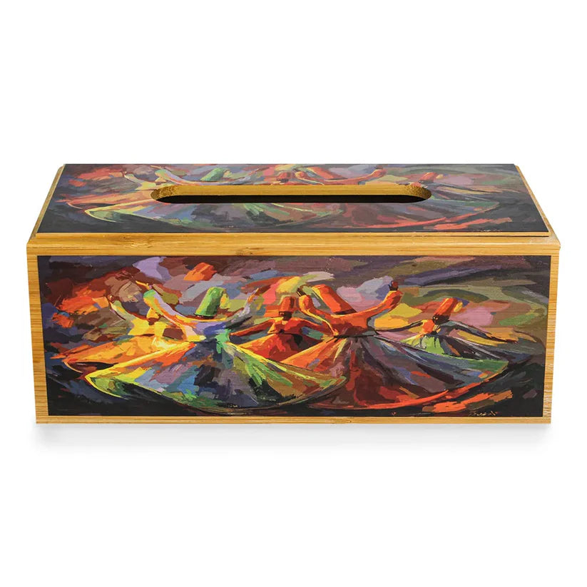 Artistic Wooden Tissue Box