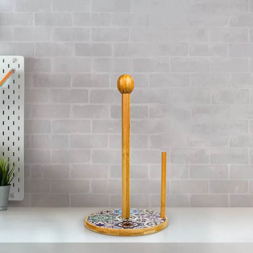 Artistic Wooden Tissue Roll Holder Stand