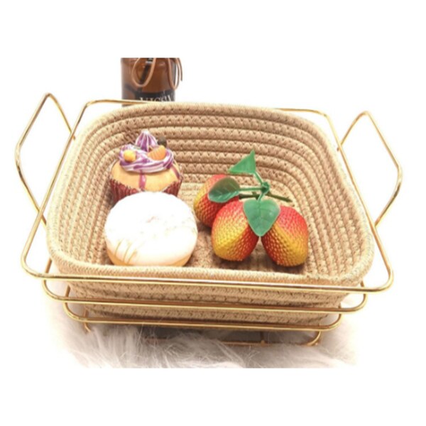 Golden Square Basket  - Multiple Use