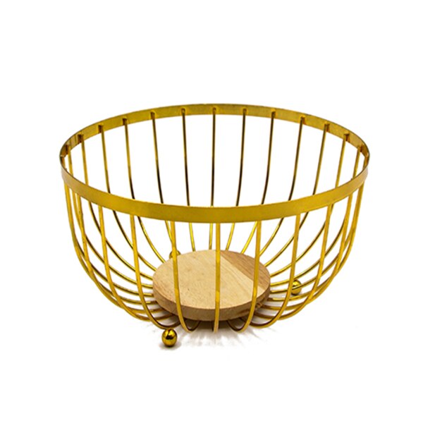 Golden Round Basket