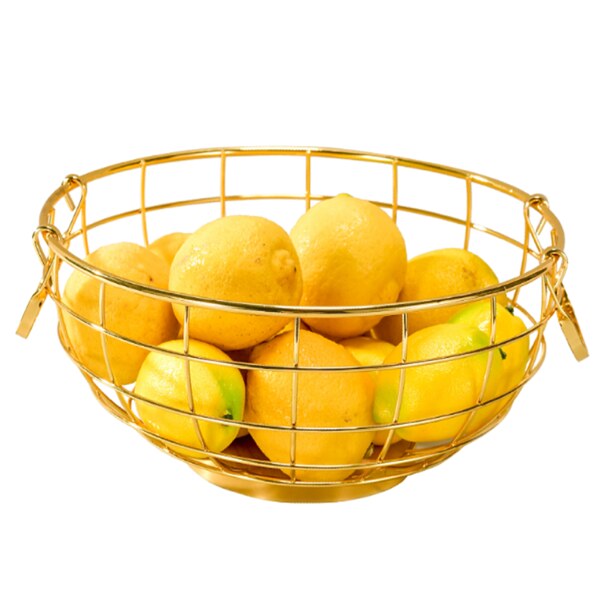 Golden Round Fruit Basket