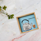Doodh Patti Kettle Design Tray Royal