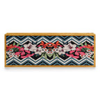 Wooden Floral Print Tissue Box